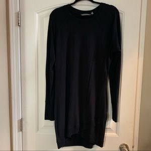 Black knit dress